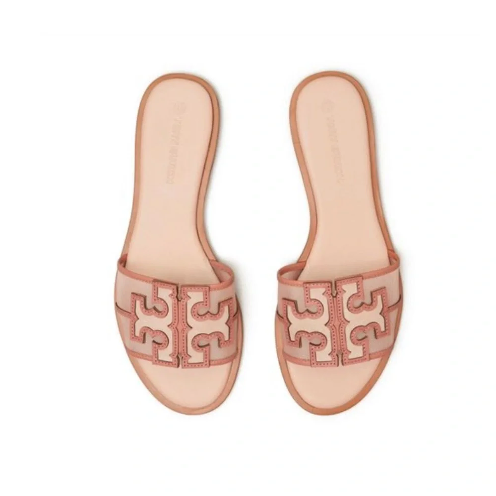 Tory Burch Women's Pink Ines Slide Sandals. Size 7